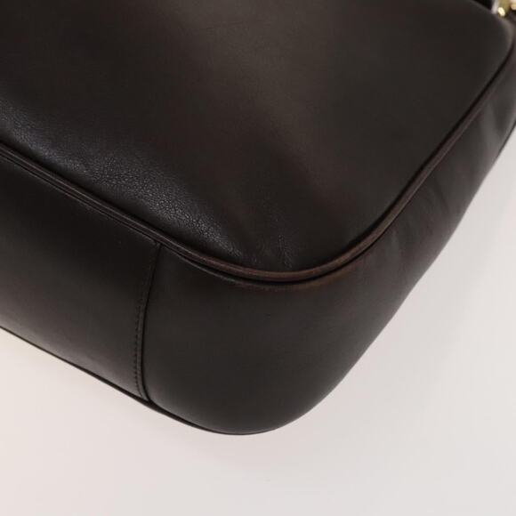 GUCCI Bamboo Hand Bag Leather Brown Gold 001 1998 001 1998 - Picture 12 of 16